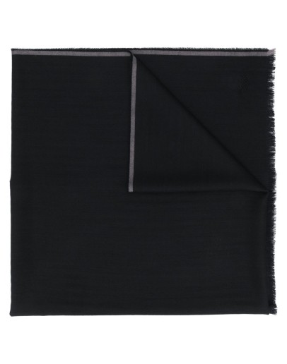 striped-trim scarf