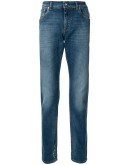 printed detail slim-fit jeans