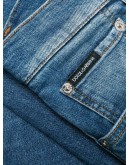 printed detail slim-fit jeans