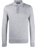 fine knit polo shirt