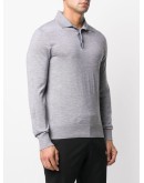 fine knit polo shirt