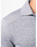 fine knit polo shirt