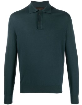 knitted polo shirt