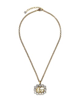 embellished Double G necklace