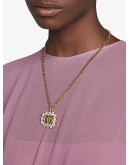 embellished Double G necklace