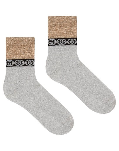 Interlocking G chain-trimmed socks