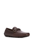 Gancini braided strap loafers