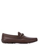 Gancini braided strap loafers