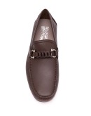 Gancini braided strap loafers