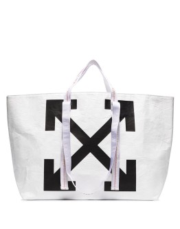 arrow print tote bag
