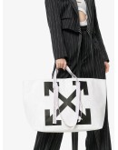 arrow print tote bag