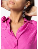 Love crystal clip-on earrings