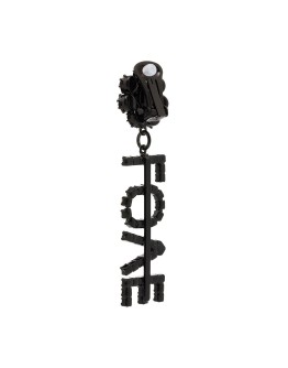 Love crystal clip-on earrings