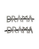 pack of two Drama crystal hairpins