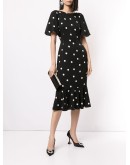 polka-dot print dress 