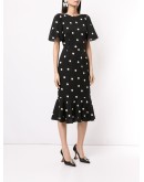 polka-dot print dress 