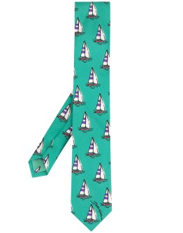 boat print tie