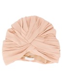pleated turban hat