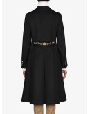 horsebit detail coat
