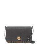 small Vintage check panel crossbody bag