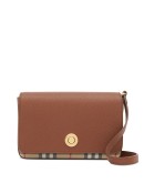 Vintage check details crossbody bag