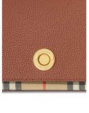 Vintage check details crossbody bag