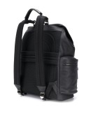 crocodile effect leather backpack