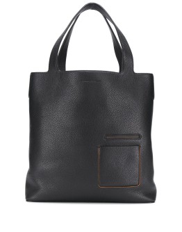 leather shopper tote