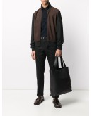 leather shopper tote