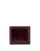 crocodile-effect bifold wallet