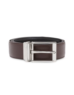 reversible grainy leather belt