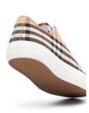 logo-print vintage check sneakers