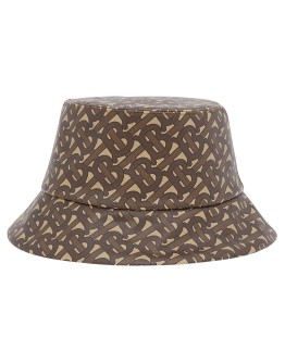 monogram print bucket hat