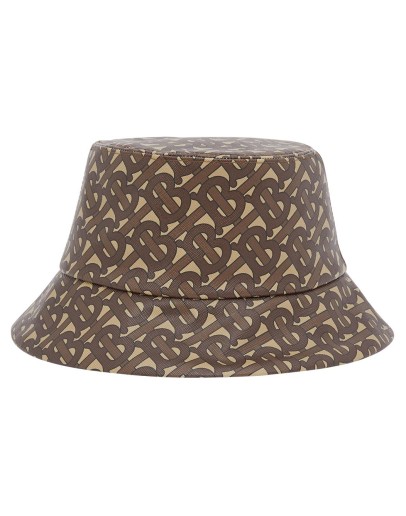 monogram print bucket hat