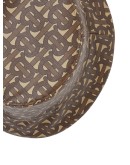 monogram print bucket hat