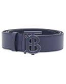 monogram motif grainy belt