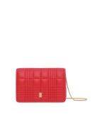 TB quilted chain wallet