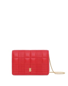 TB quilted chain wallet