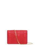 TB quilted chain wallet