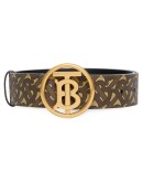 monogram motif buckle belt