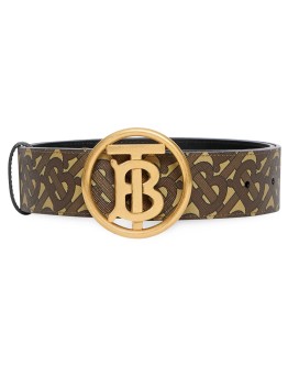 monogram motif buckle belt