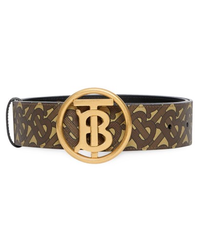 monogram motif buckle belt