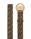 monogram motif buckle belt