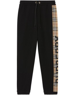 Vintage Check panel track pants