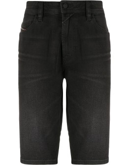 knee-lengh denim shorts