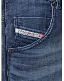 distressed-effect denim shorts 