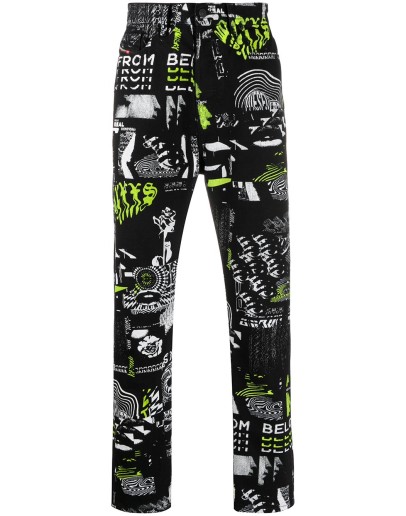 D-Vider graphic-print slim-fit jeans