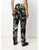 D-Vider graphic-print slim-fit jeans