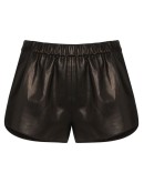 leather shorts