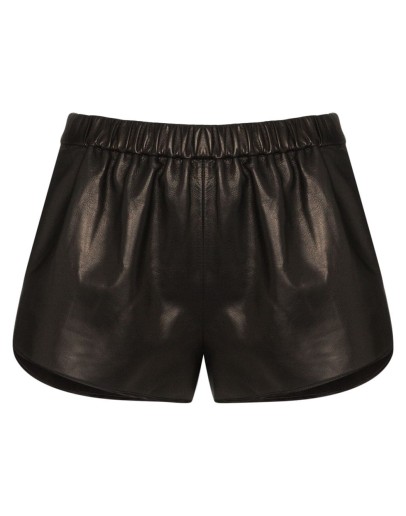 leather shorts